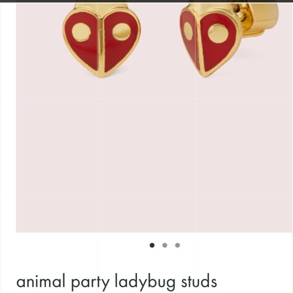 NWT Kate Spade Animal Party Ladybug Stud Earrings - Picture 2 of 5